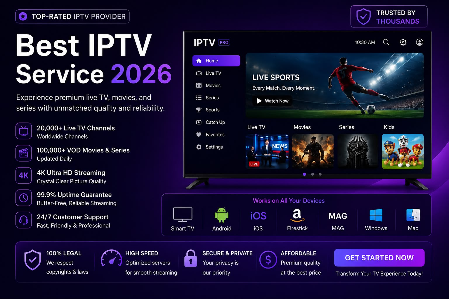 GEO IPTV - Best IPTV Service 2026